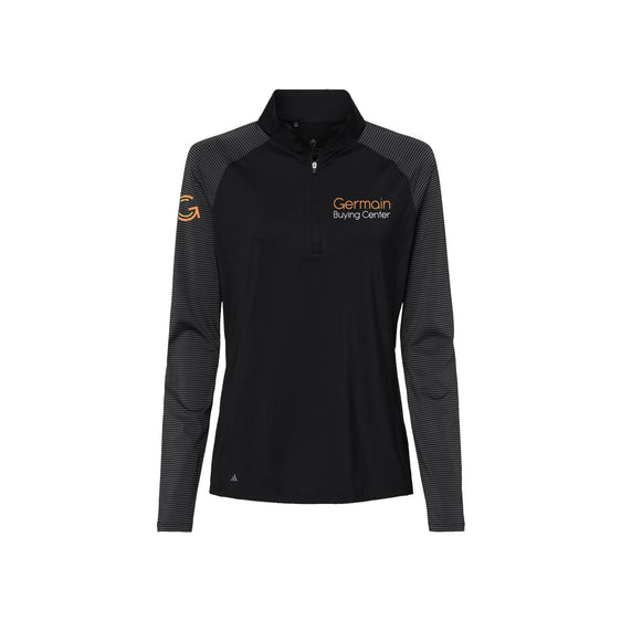 Germain Buying Center - Adidas - Women's Stripe Block Quarter-Zip Pullover