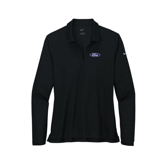 Ford North - Nike Ladies Dri-FIT Micro Pique 2.0 Long Sleeve Polo