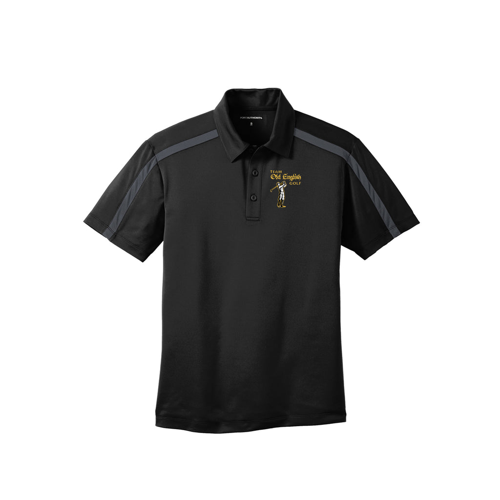 Team Old English Golf - Port Authority® Silk Touch™ Performance Colorblock Stripe Polo