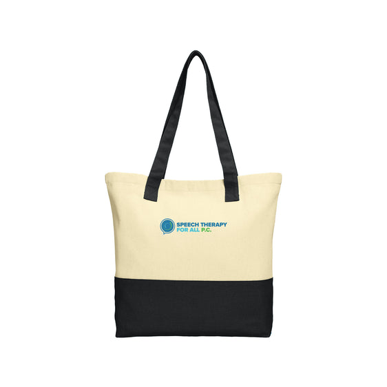 Speech Therapy For All - Port Authority® Colorblock Cotton Tote