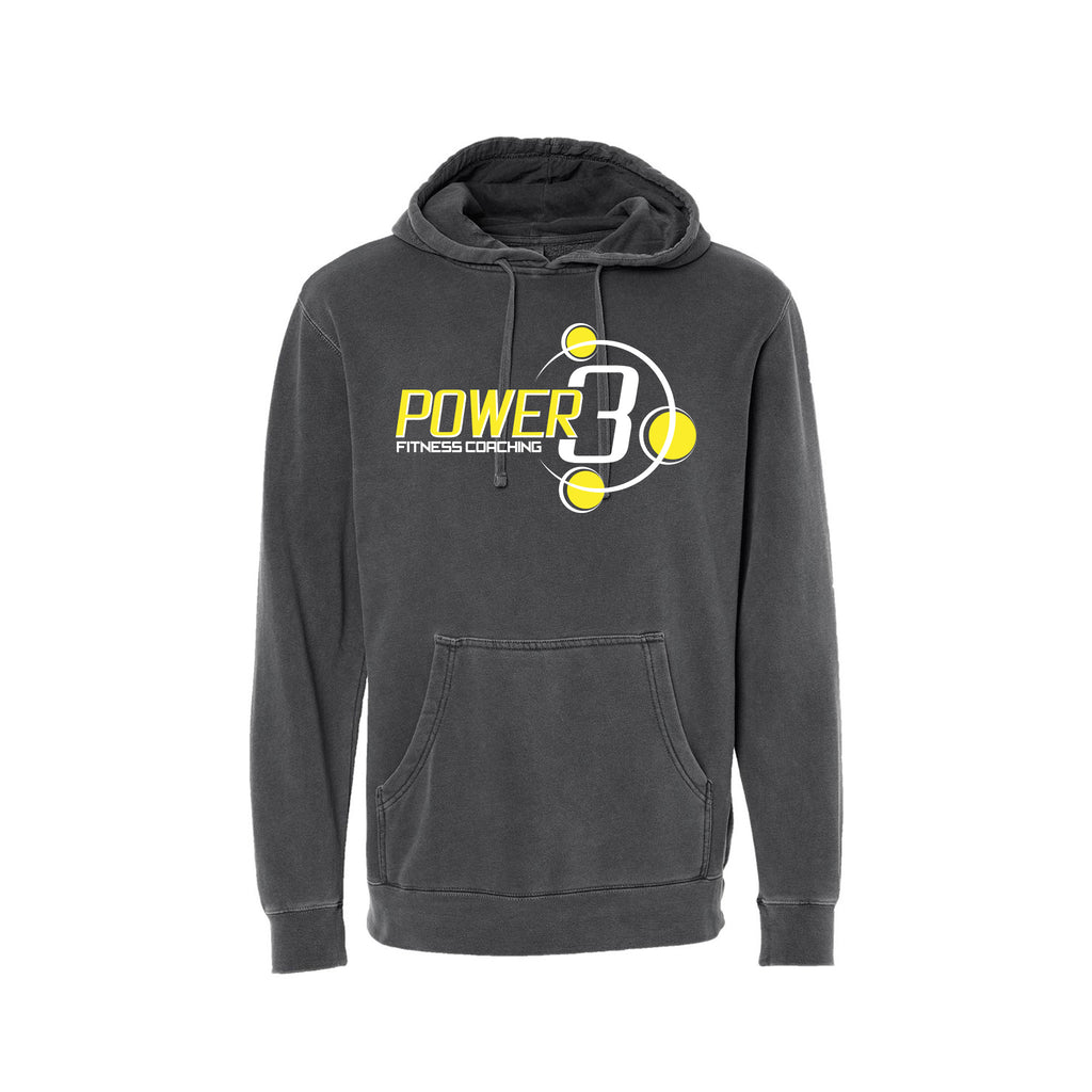 Power 3 - Independent Trading Co. - Midweight Pigment-Dyed Hooded Sweatshirt