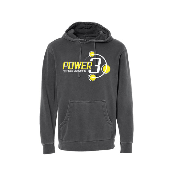 Power 3 - Independent Trading Co. - Midweight Pigment-Dyed Hooded Sweatshirt