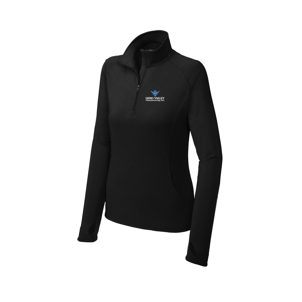 Ohio Valley Manufacturing - Sport-Tek® Ladies Sport-Wick® Stretch 1/4-Zip Pullover