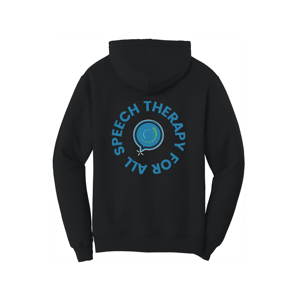 Speech Therapy For All - Port & Company® Core Fleece Pullover Hooded Sweatshirt With Backs