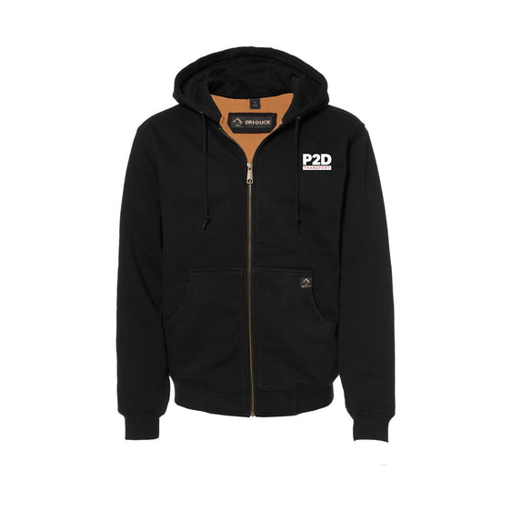 P2D - DRI DUCK - Crossfire Heavyweight Power Fleece Hooded Jacket with Thermal Lining