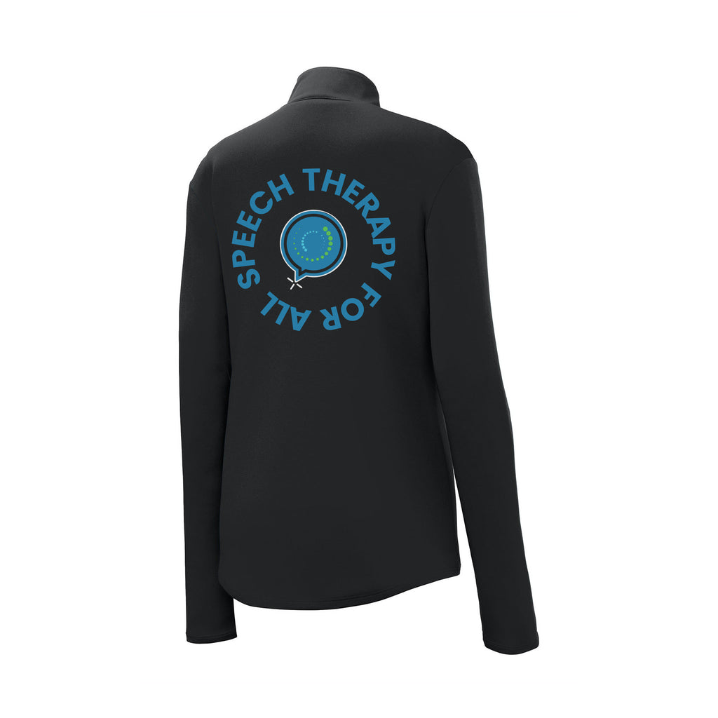 Speech Therapy For All - Sport-Tek® Women's PosiCharge® Competitor™ 1/4-Zip Pullover With Backs