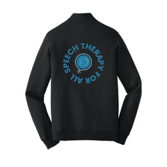 Speech Therapy For All - Port & Company® Fan Favorite™ Fleece 1/4-Zip Pullover Sweatshirt With Backs