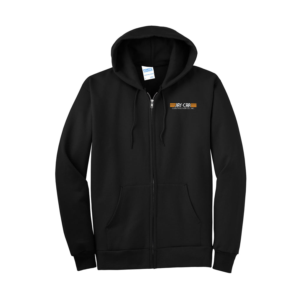 Jay-Car Construction - Port & Company® Essential Fleece Full-Zip Hooded Sweatshirt