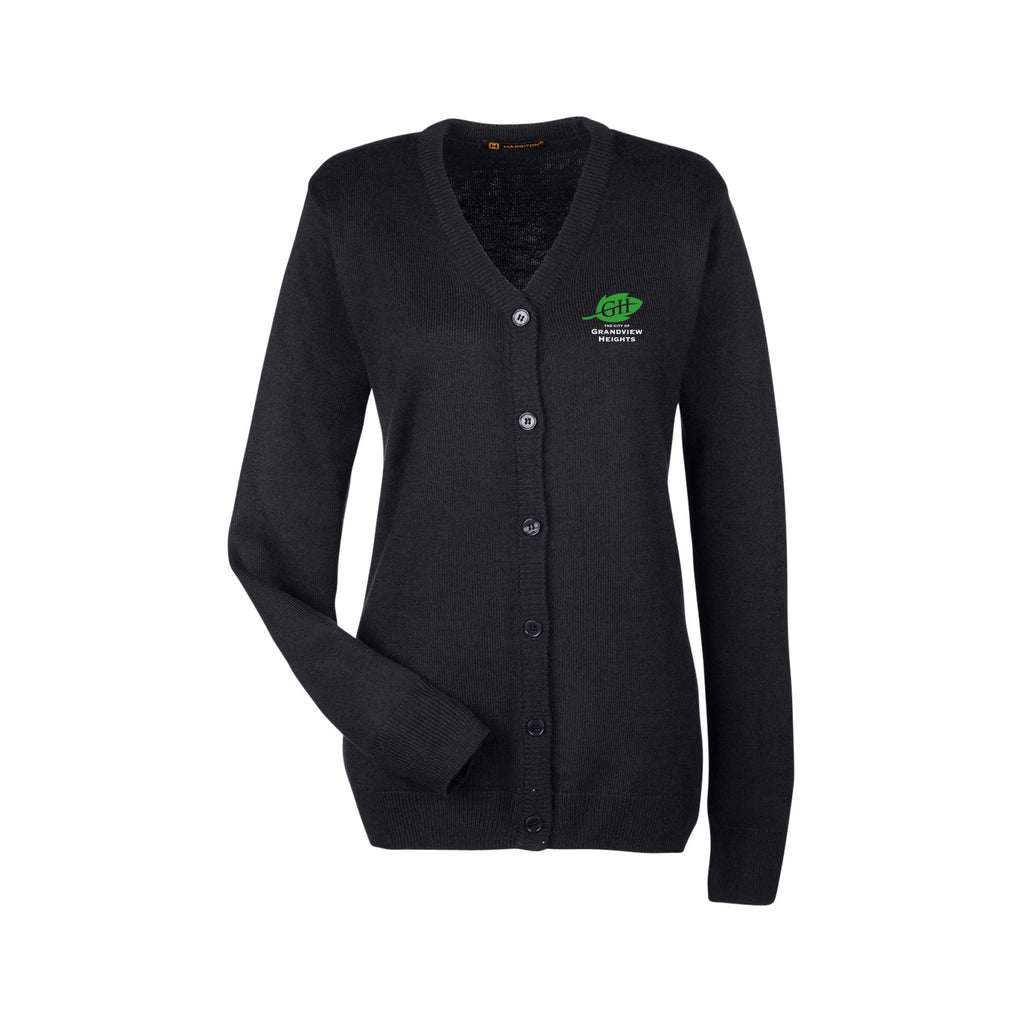 City of Grandview Heights - Harriton Ladies' Pilbloc™ V-Neck Button Cardigan Sweater