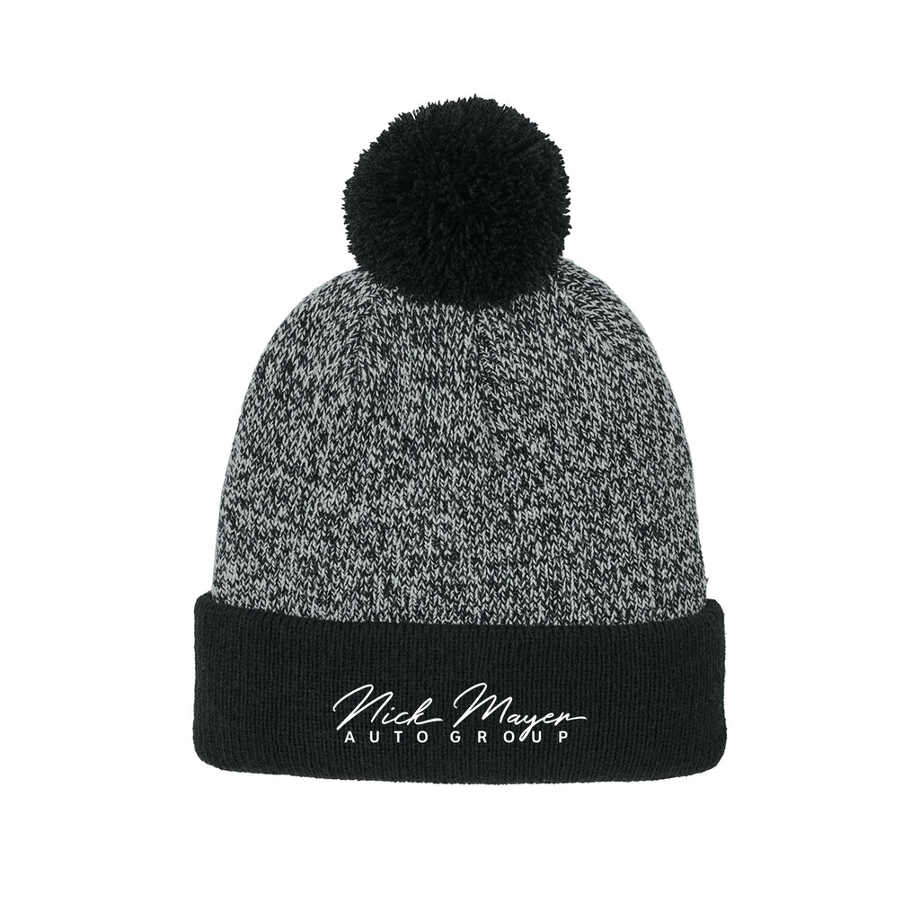 Nick Mayer Auto Group - Sport-Tek® Halftime Heather Pom Beanie