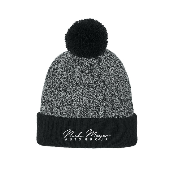 Nick Mayer Auto Group - Sport-Tek® Halftime Heather Pom Beanie