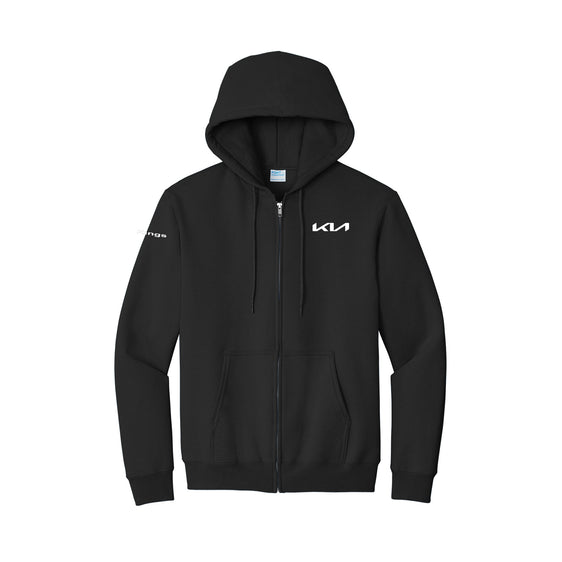 Kings Kia - Port & Co™ Essential Fleece Full-Zip Hooded Sweatshirt