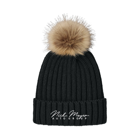Nick Mayer Auto Group - Port Authority® Faux Fur Pom Beanie
