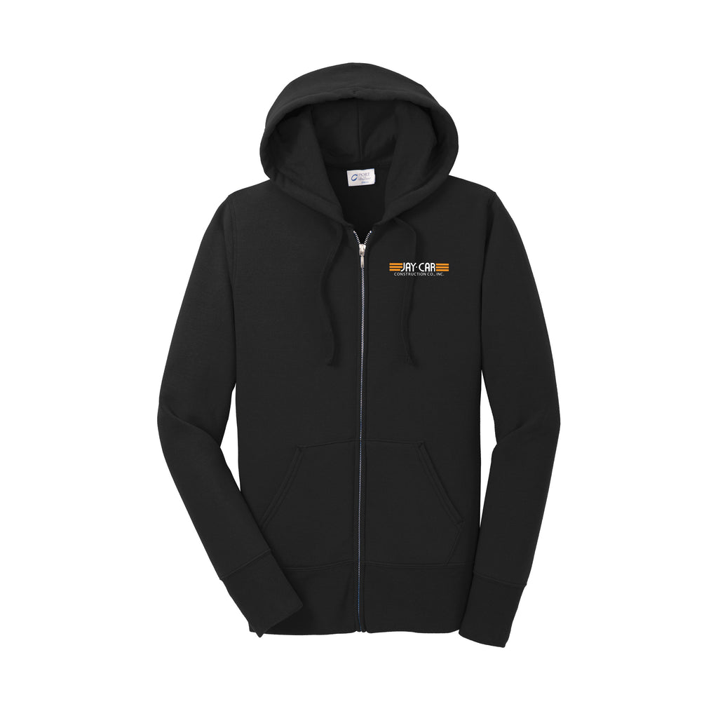 Jay-Car Construction - Port & Co™ Women's Core Fleece Full-Zip Hooded Sweatshirt