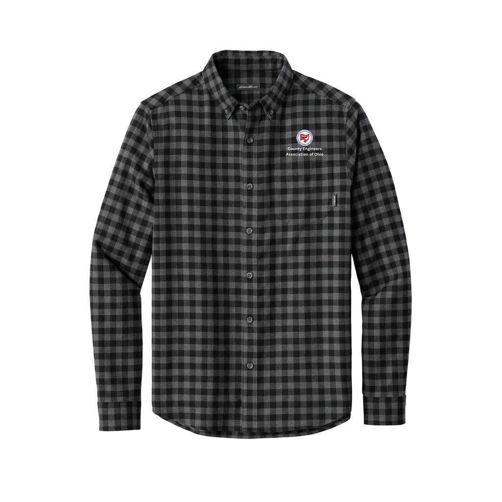County Engineers of Ohio - Eddie Bauer® Long Sleeve Favorite Flannel Plaid Shirt