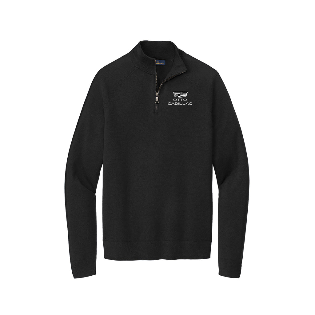 Otto Cadillac - Brooks Brothers® Cotton Stretch 1/4-Zip Sweater