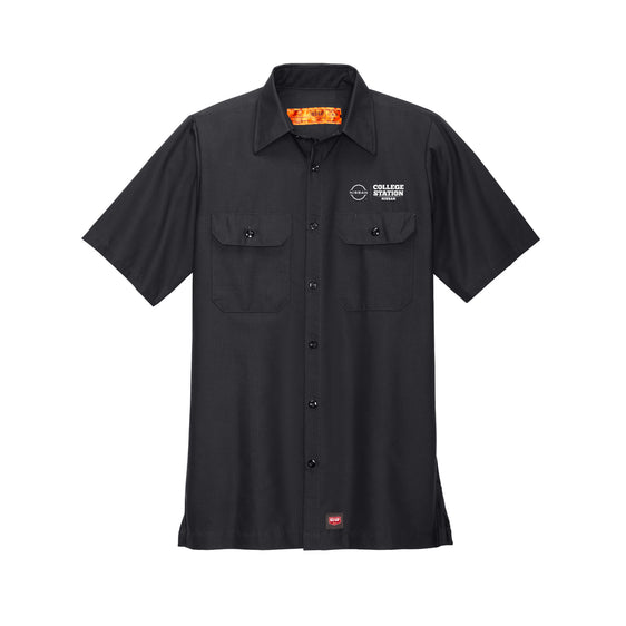 College Station Nissan - Red Kap® Short Sleeve Solid Ripstop Shirt