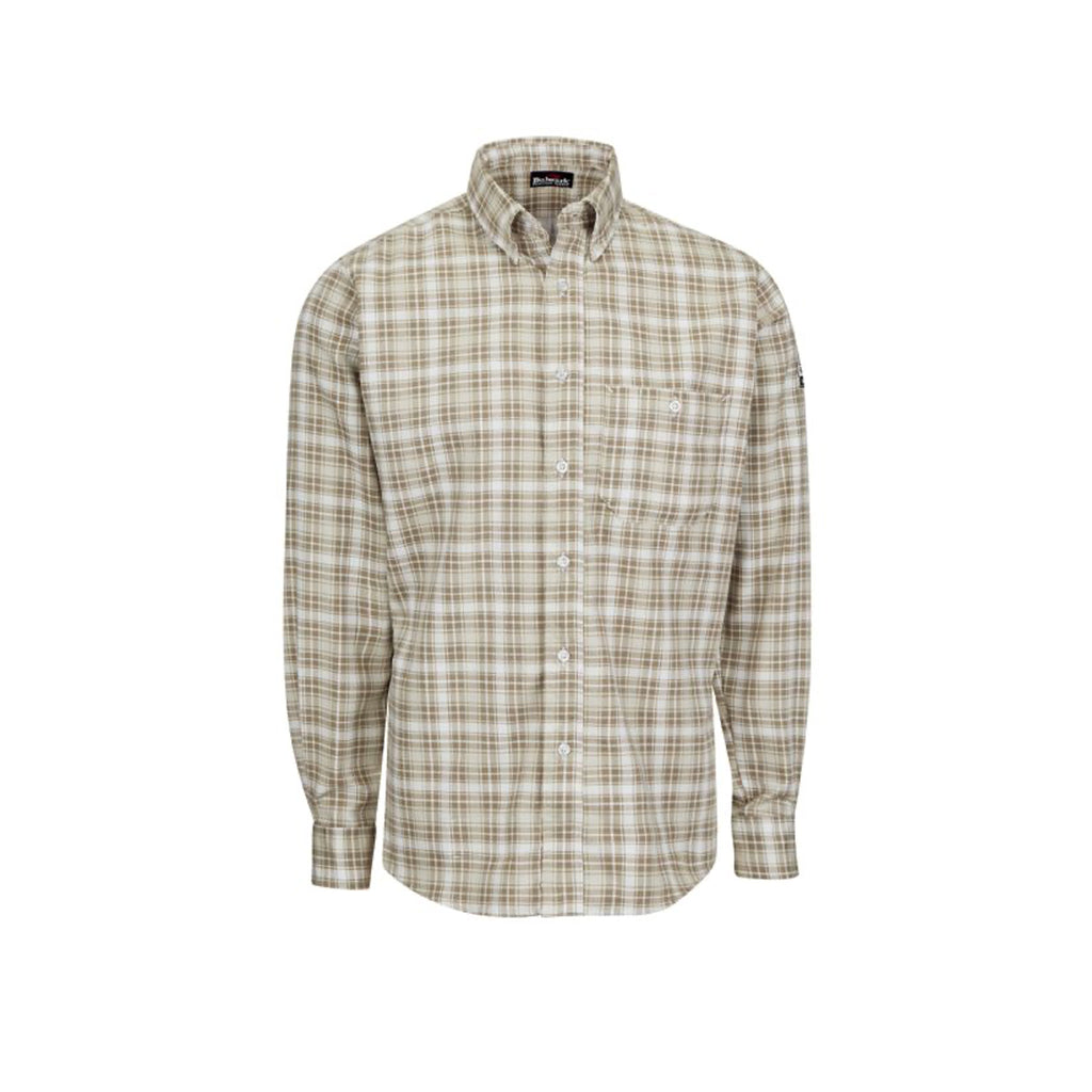 Basic Systems - MEN’S LONG SLEEVE PLAID DRESS SHIRT