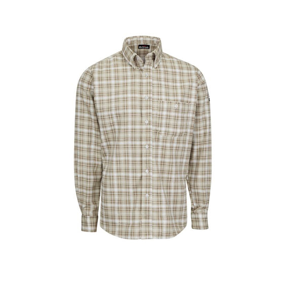 Basic Systems - MEN’S LONG SLEEVE PLAID DRESS SHIRT