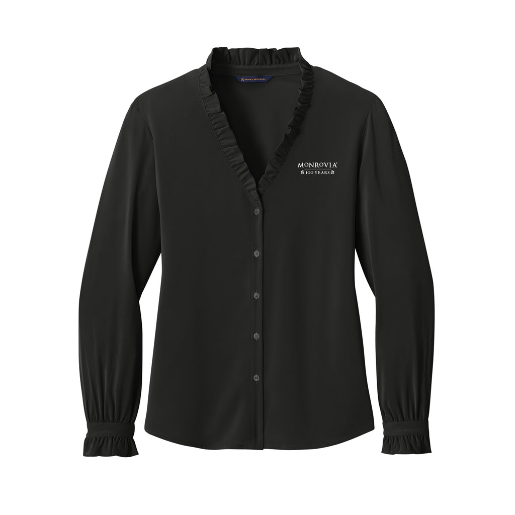 Monrovia 100 Years - Brooks Brothers® Women’s Long Sleeve Ruffle Collar Blouse