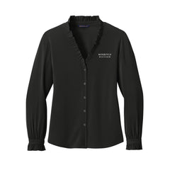 Monrovia 100 Years - Brooks Brothers® Women’s Long Sleeve Ruffle Collar Blouse