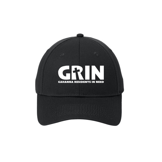 GRIN - Port & Company® Six-Panel Twill Cap