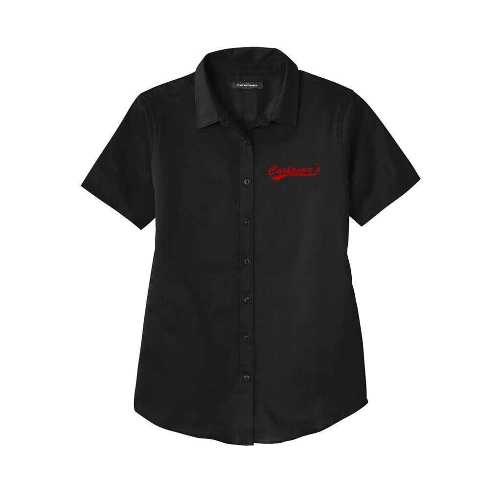 Carfagnas Front of House Staff - Port Authority® Women's Short Sleeve SuperPro React™ Twill Shirt