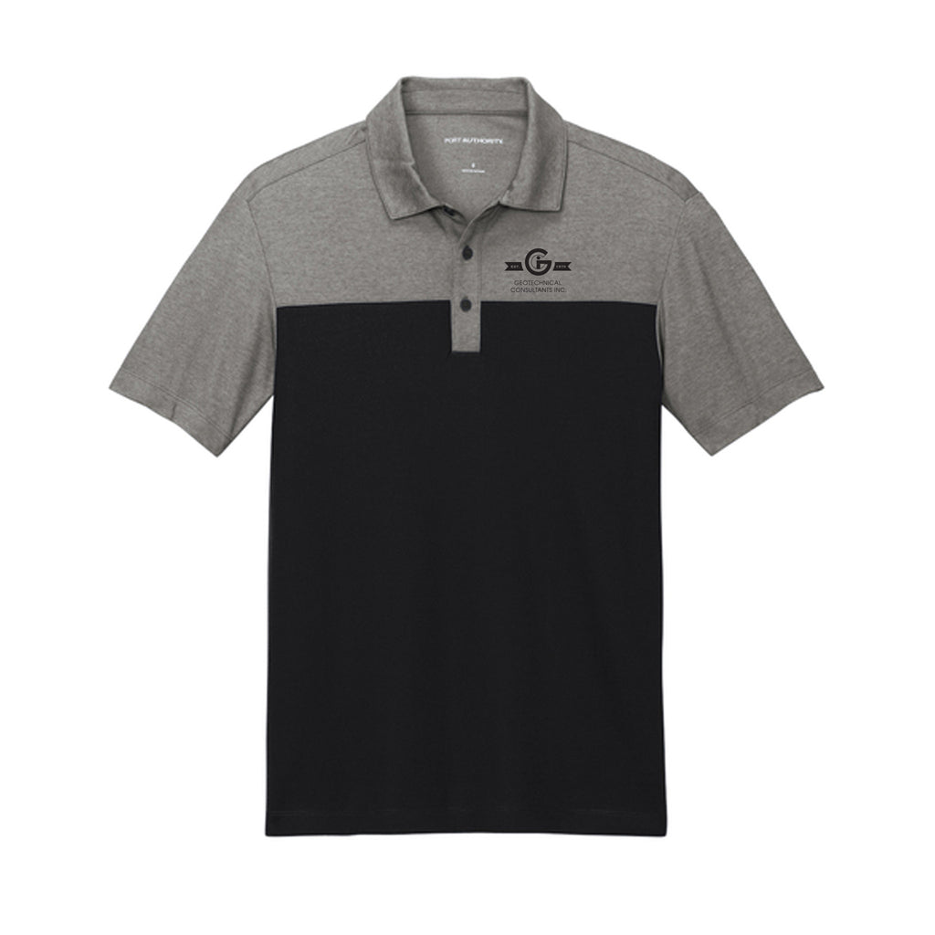 GCI - Port Authority® Fine Pique Blend Blocked Polo