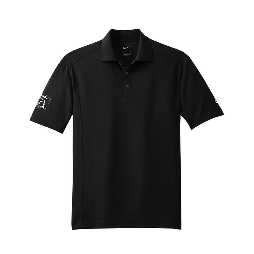 Murray Excavation - Nike Dri-FIT Classic Polo - Black Right Sleeve