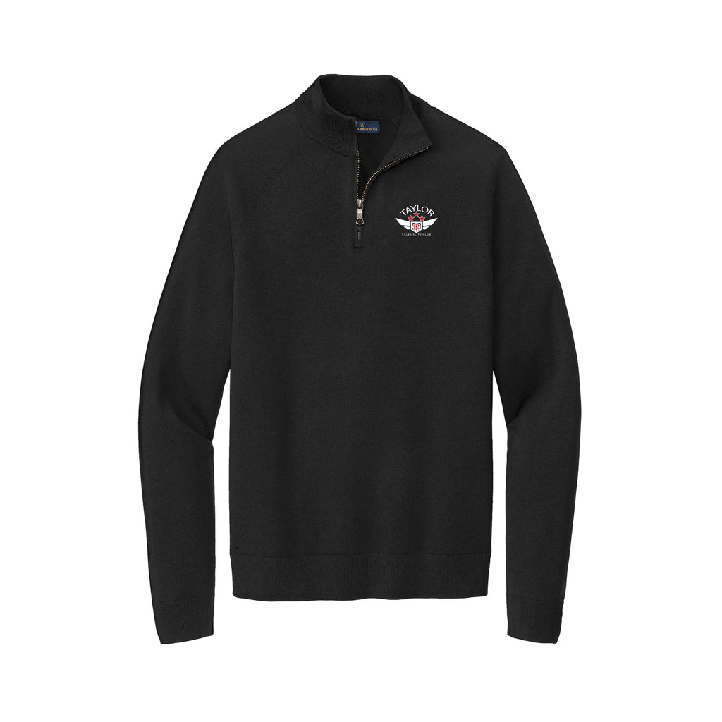 Taylor Family Automotive - Brooks Brothers® Cotton Stretch 1/4-Zip Sweater
