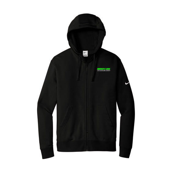 Barker's Bins Dumpster Service - Nike Club Fleece Sleeve Swoosh Full-Zip Hoodie