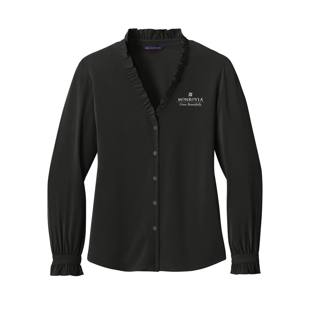 Monrovia - Brooks Brothers® Women’s Long Sleeve Ruffle Collar Blouse