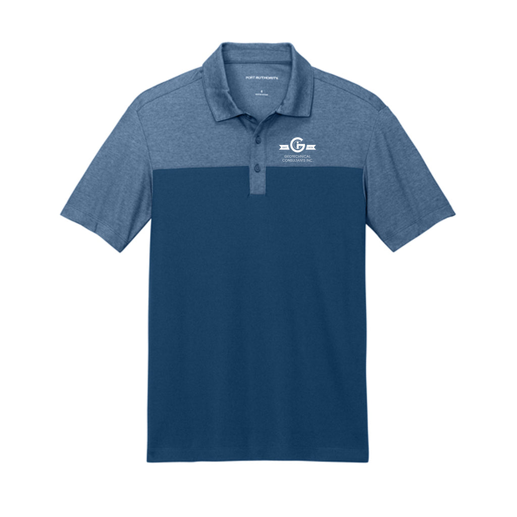 GCI - Port Authority® Fine Pique Blend Blocked Polo