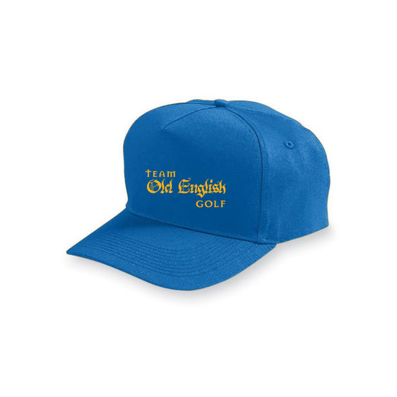 Team Old English Golf - AUGUSTA SPORTSWEAR YOUTH FIVE-PANEL COTTON TWILL CAP