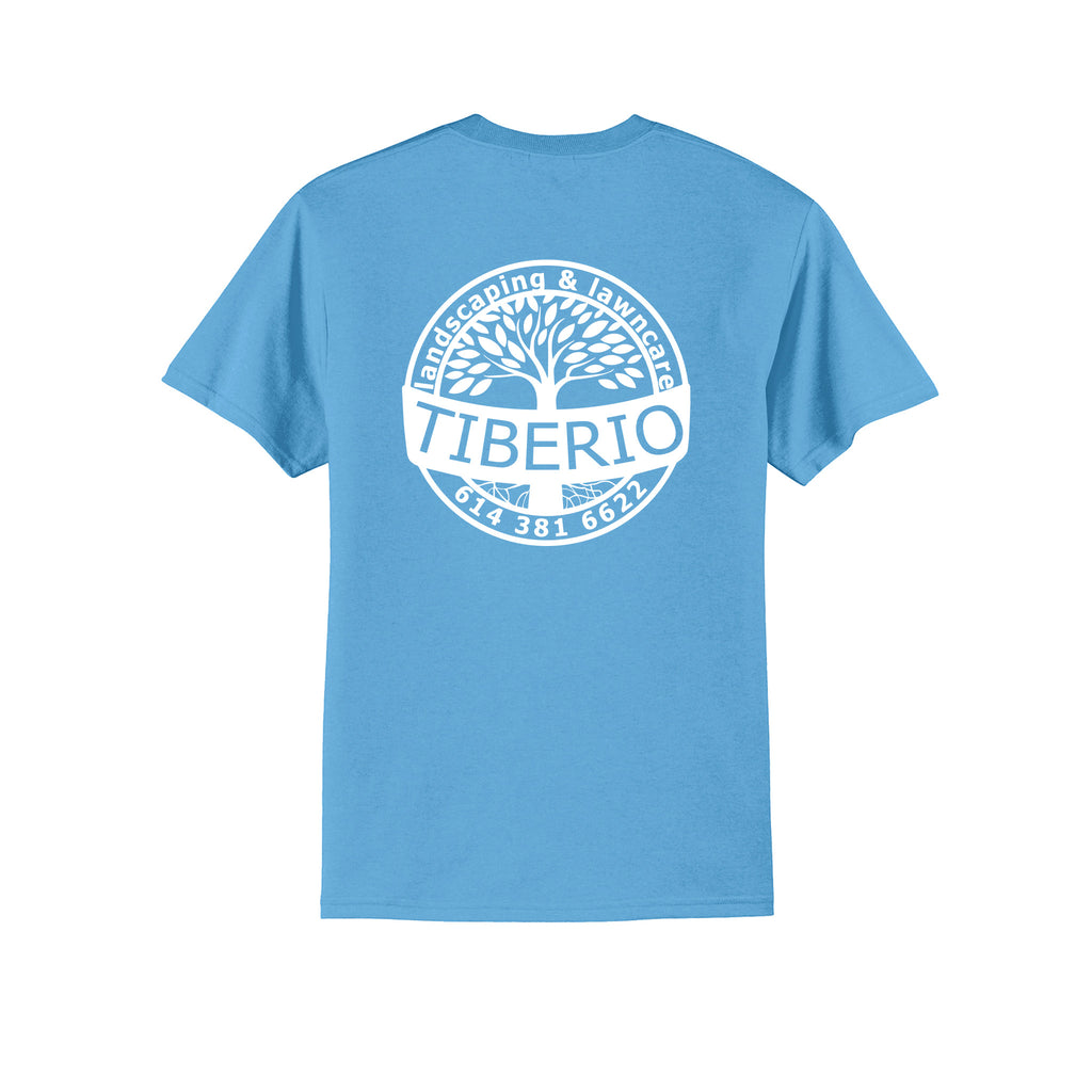 Tiberio Landscaping - Port & Company® Core Blend Tee WITH FULL BACK