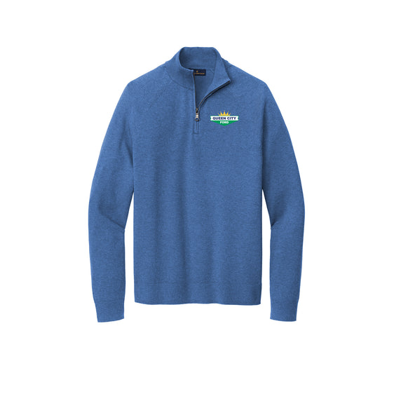 Queen City Ford - Brooks Brothers® Cotton Stretch 1/4-Zip Sweater