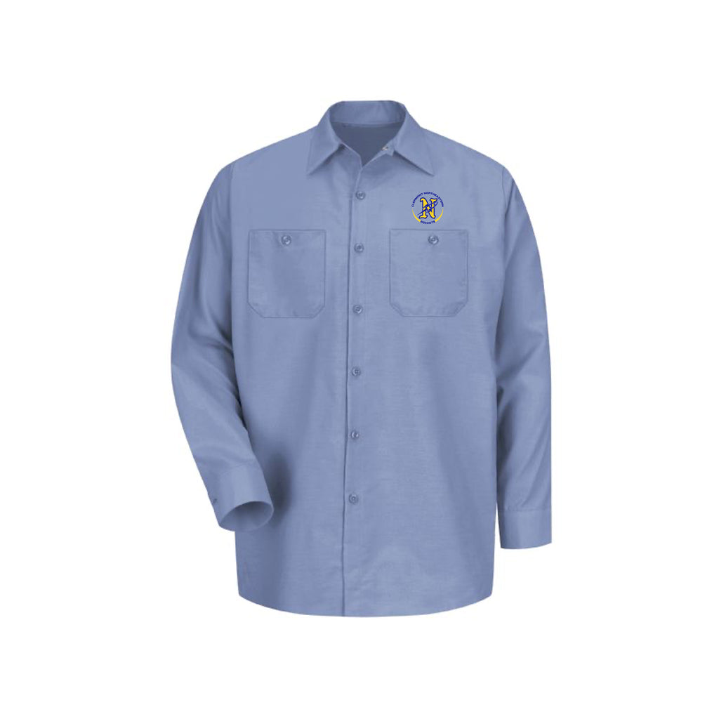 Clermont School Custodial - MEN'S LONG SLEEVE INDUSTRIAL WORK SHIRT