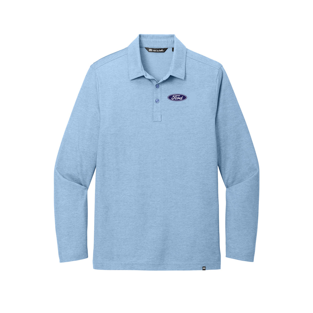 Tom Masano Ford - TravisMathew Oceanside Heather Long Sleeve Polo