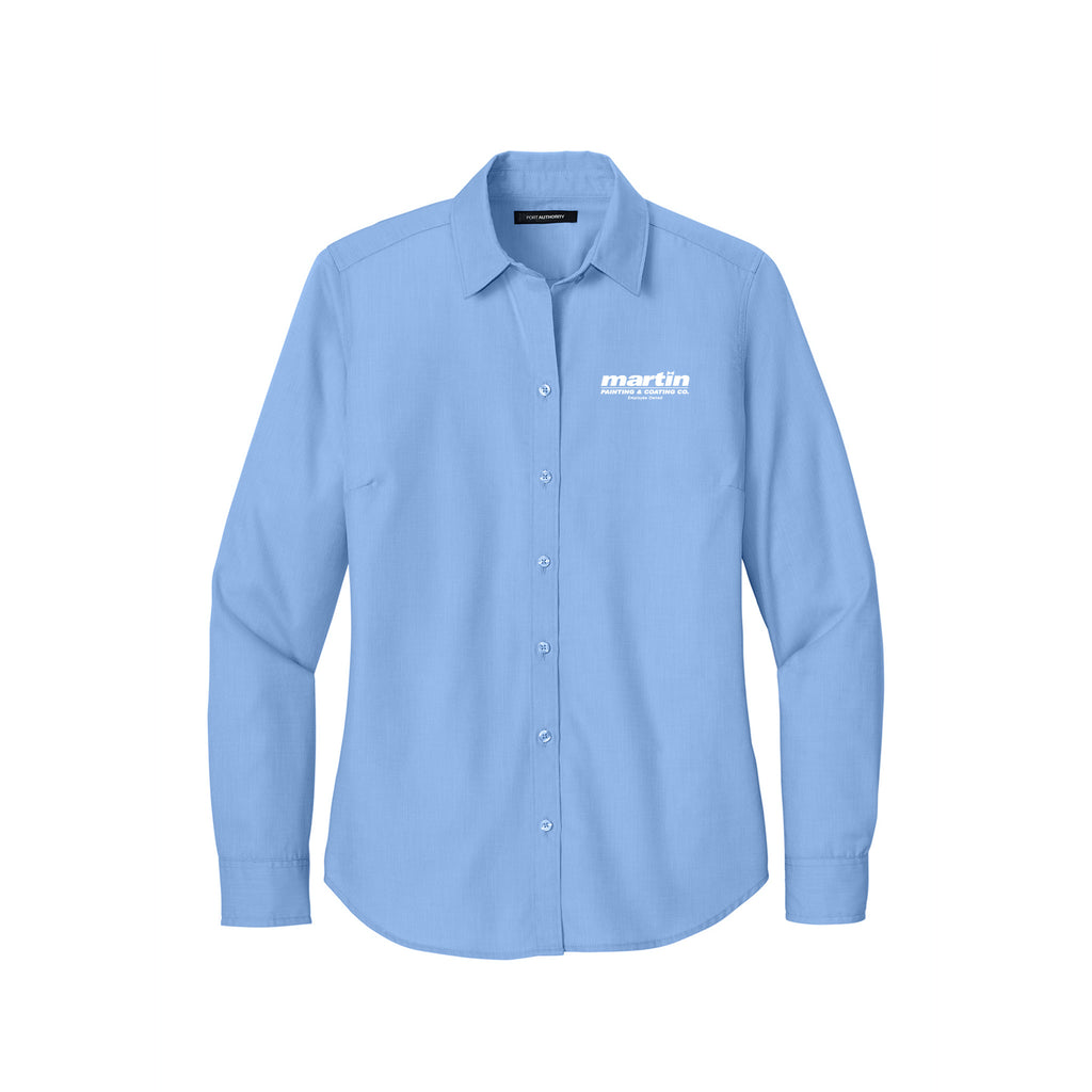 Martin Painting - Port Authority® Women’s Long Sleeve Nailhead Easy Care Shirt
