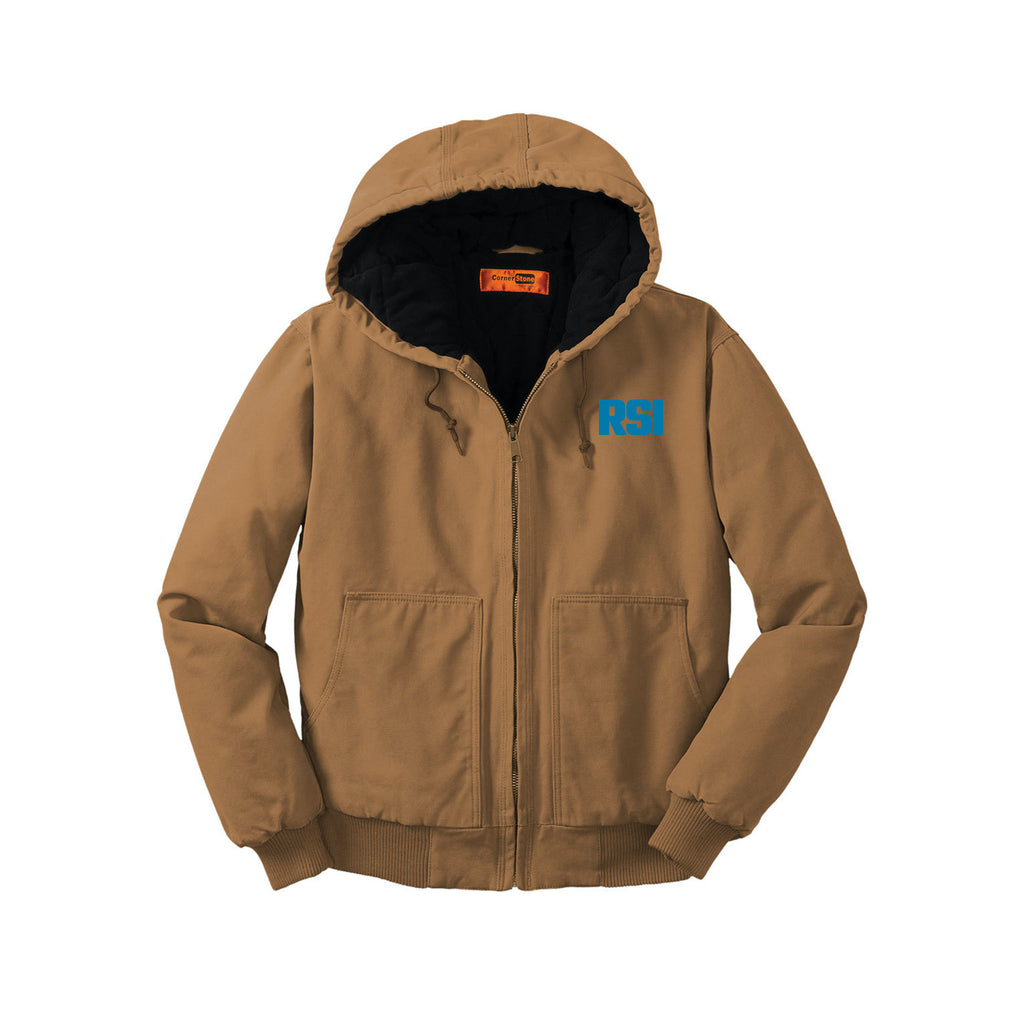 Renier Construction - CornerStone® Washed Duck Cloth Insulated Hooded Work Jacket