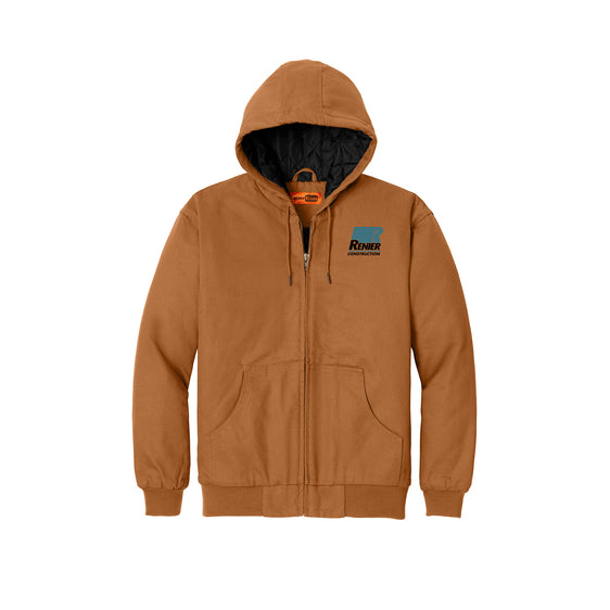 Renier Construction - CornerStone® Tall Duck Cloth Hooded Work Jacket