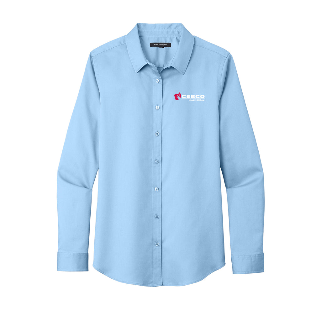 CEBCO - Port Authority® Ladies Long Sleeve SuperPro React ™