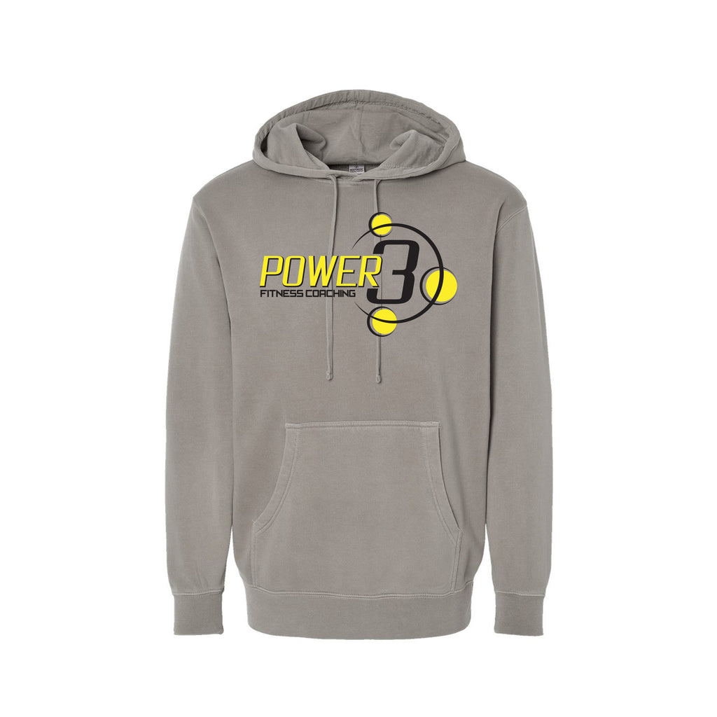 Power 3 - Independent Trading Co. - Midweight Pigment-Dyed Hooded Sweatshirt