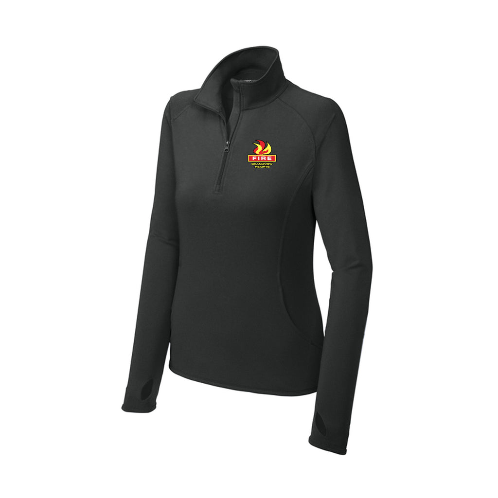 Grandview Heights Fire Dept. - Sport-Tek® Women's Sport-Wick® Stretch 1/4-Zip Pullover