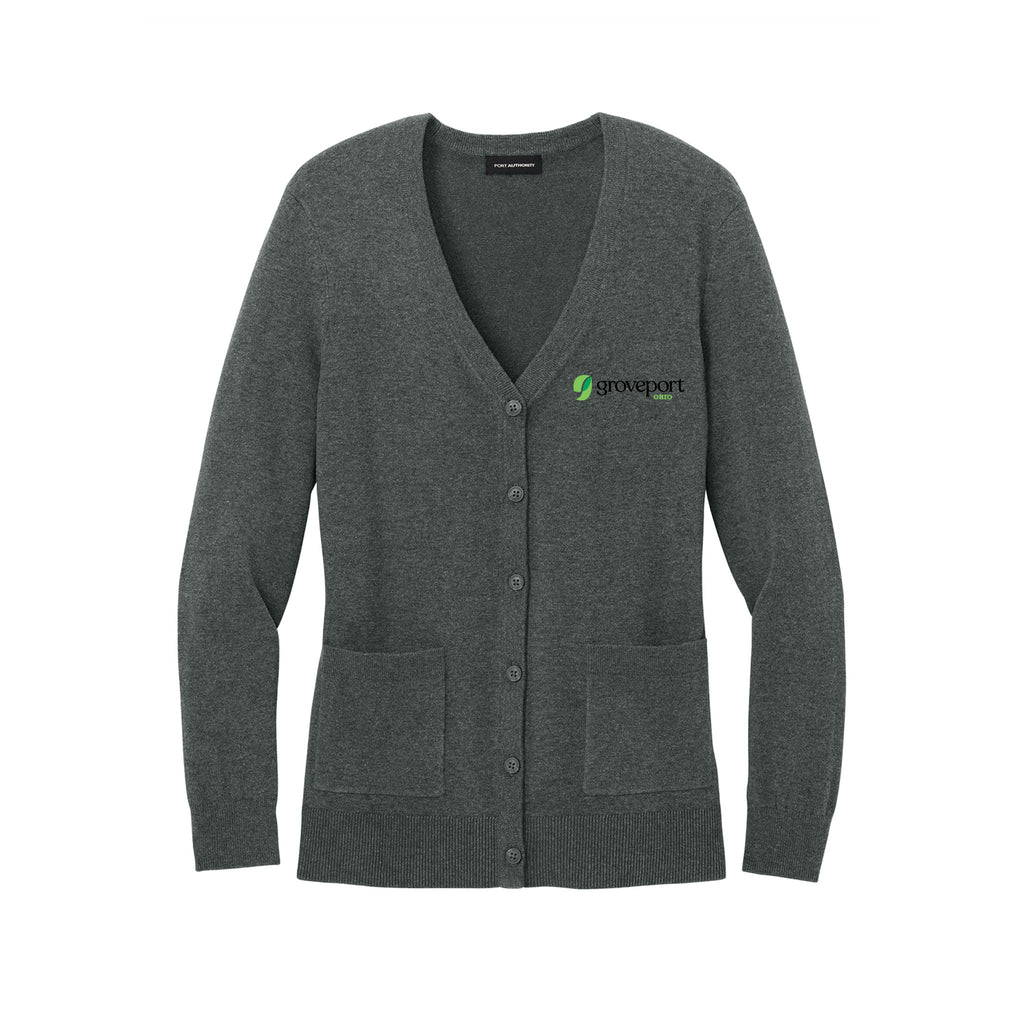 Groveport Municipal - Port Authority® Women’s Easy Care Button-Up Cardigan Sweater