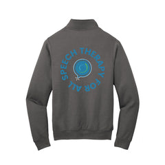 Speech Therapy For All - Port & Company ® Core Fleece 1/4-Zip Pullover Sweatshirt With Backs