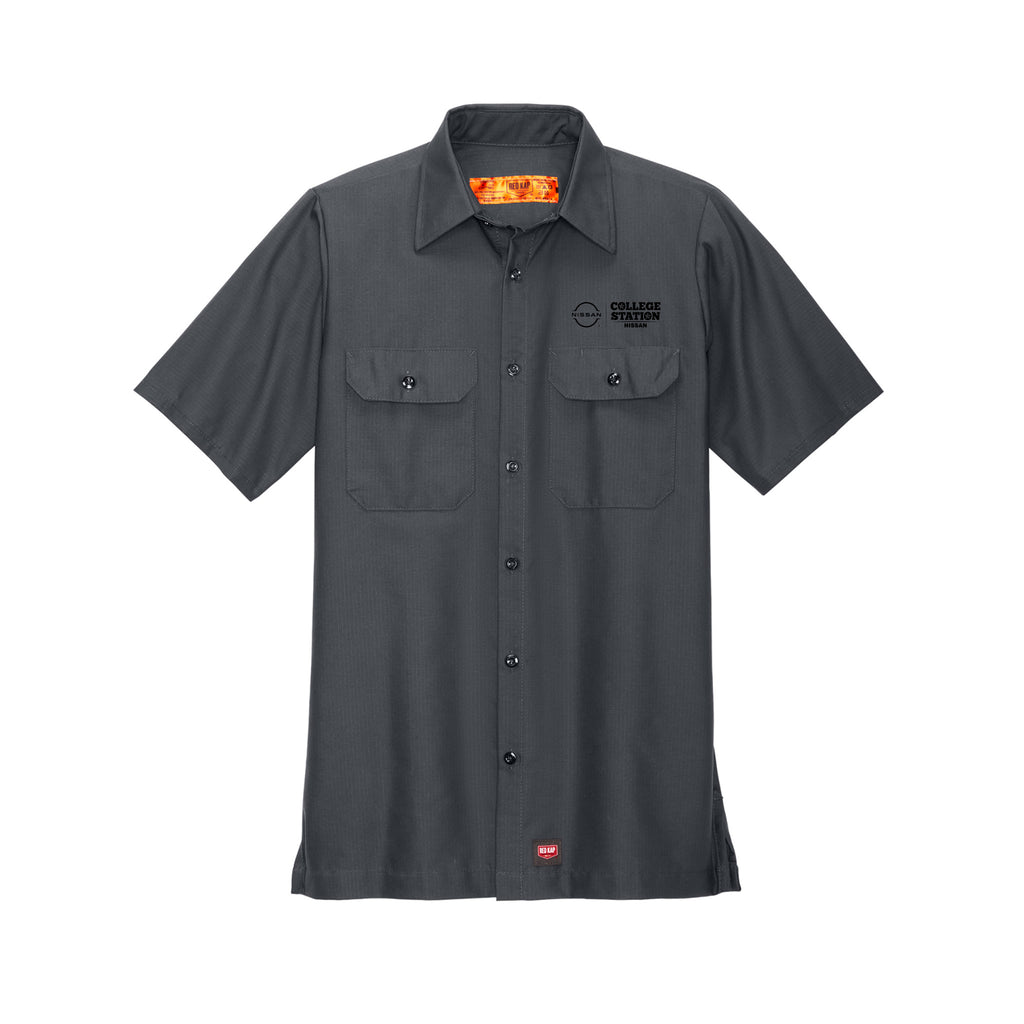 College Station Nissan - Red Kap® Short Sleeve Solid Ripstop Shirt