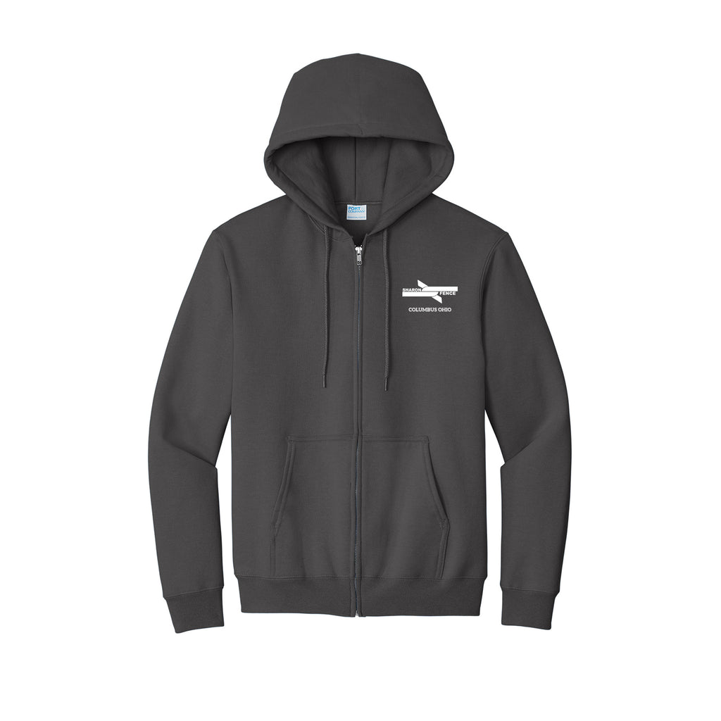 Sharon Fence - Port & Co® Essential Fleece Full-Zip Hooded Sweatshirt