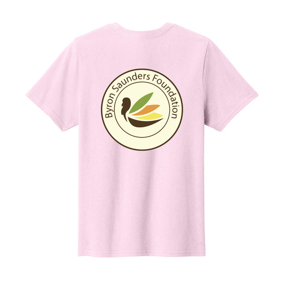 Byron Saunders Foundation - Port & Co™ Youth Easy Cotton Tee - FRONT & BACK LOGO