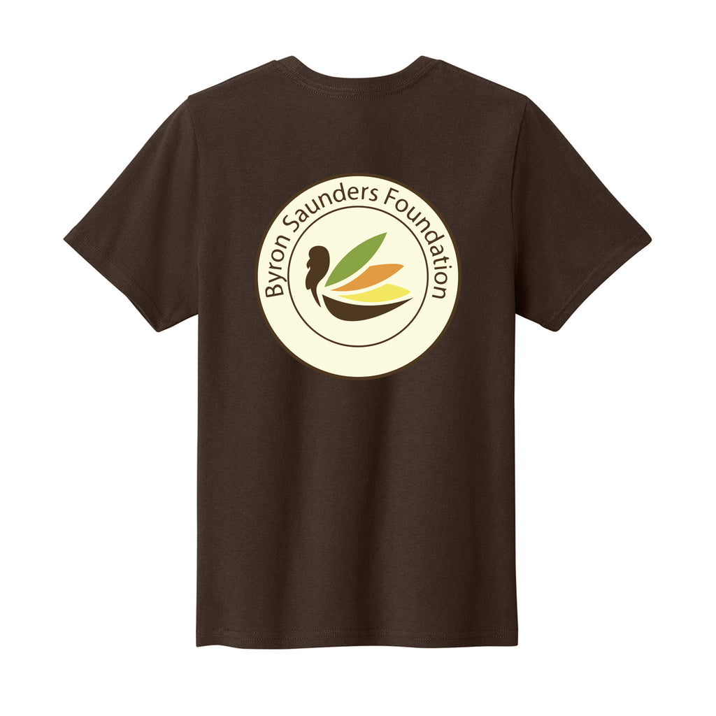 Byron Saunders Foundation - Port & Co™ Youth Easy Cotton Tee - FRONT & BACK LOGO